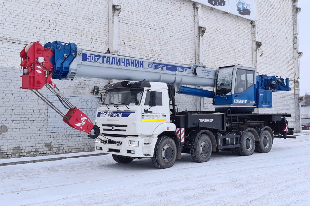 Фотография - Автокран КС-65713-1 "Фаворит" стрела 34.5 м овоид на шасси КАМАЗ-65201 (8*4)