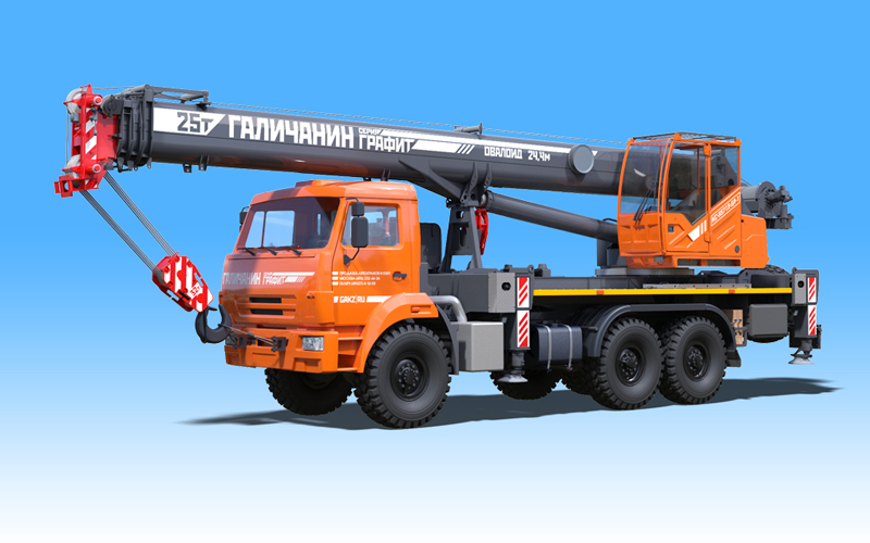 Фотография - Автокран КС-55713-5Л-1 "Графит" стрела 24.5 м овоид на шасси КАМАЗ-43118 (6*6)