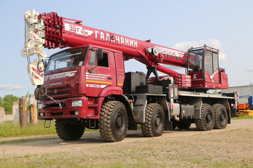 Фотография - Автокран КС-55721-5В-1 стрела 41 м овалоид на шасси КАМАЗ-6560