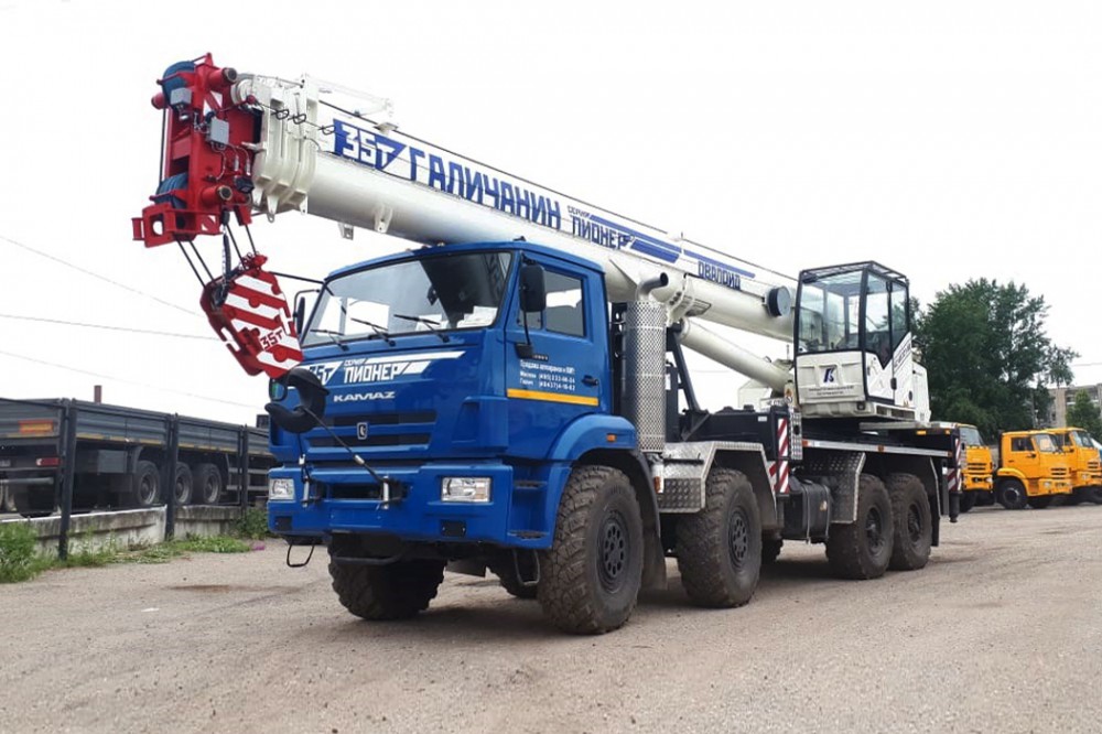 Фотография - Автокран КС-55721-5В стрела 33.2 м овалоид на шасси КАМАЗ-63501